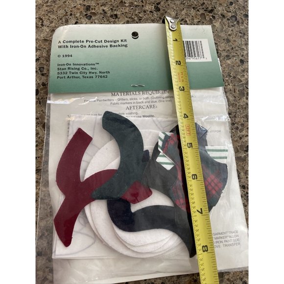 Vintage A Stan Rising Productions Innovations Holiday Snowman Pre-cut Iron-On - Picture 7 of 8